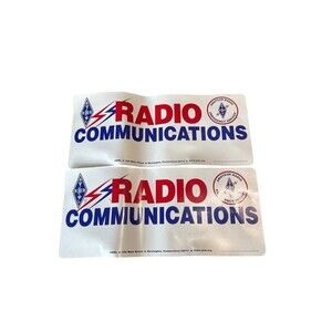 2 Preowned Vintage Emergency Communications Amateur Radio Magnets Rectangle